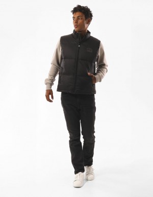 Geaca Russell Athletic Kennedy Vest Barbati Negrii | 70541-WQUZ