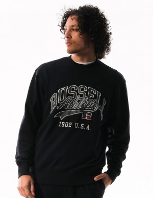 Pulovere Cu Decolteu Russell Athletic Arch Sport Barbati Gri | 01876-AMDB