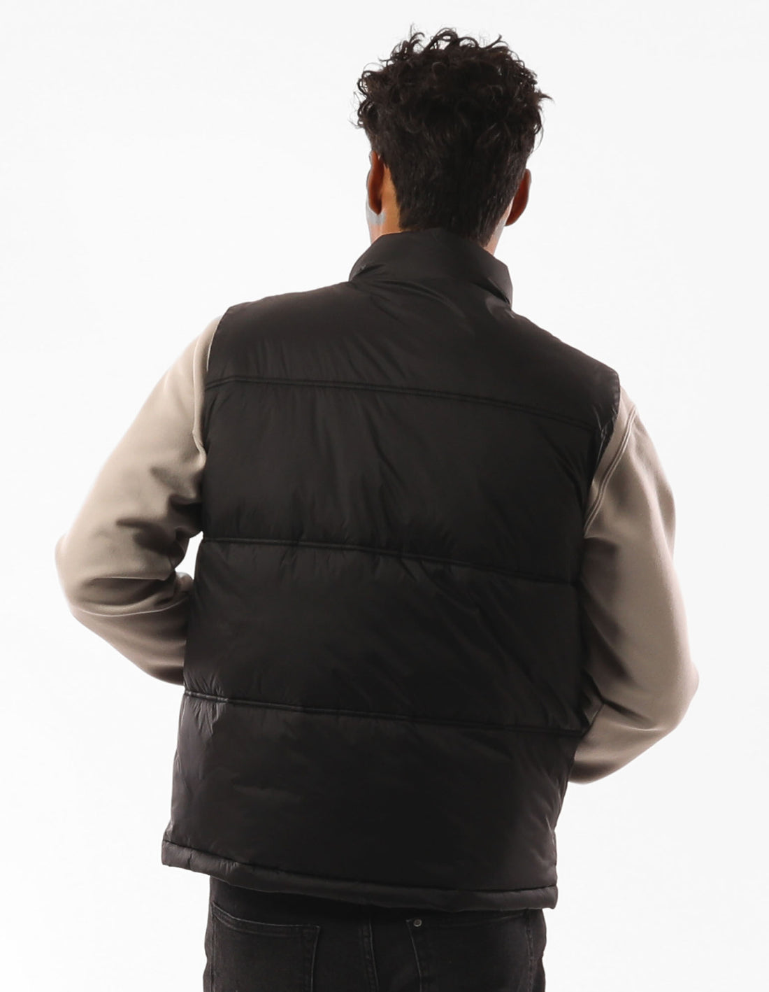 Geaca Puffer Russell Athletic Kennedy Vest Barbati Negrii | 09468-JKFO
