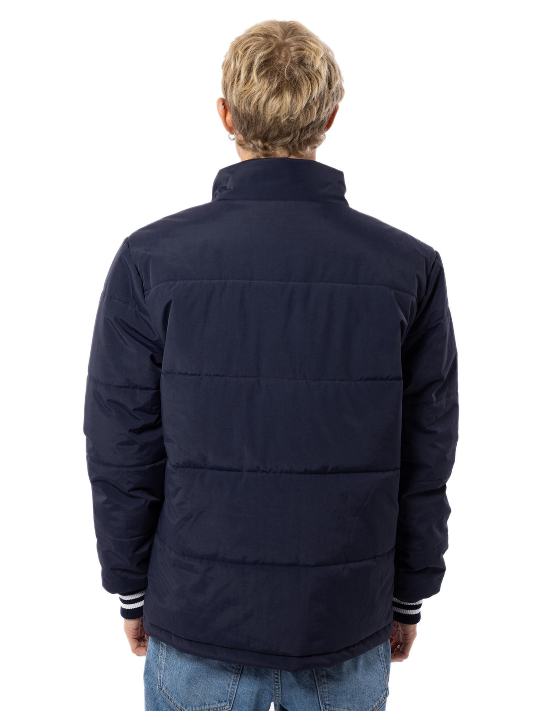 Geaca Puffer Russell Athletic Klute Barbati Bleumarin | 27491-CQJS