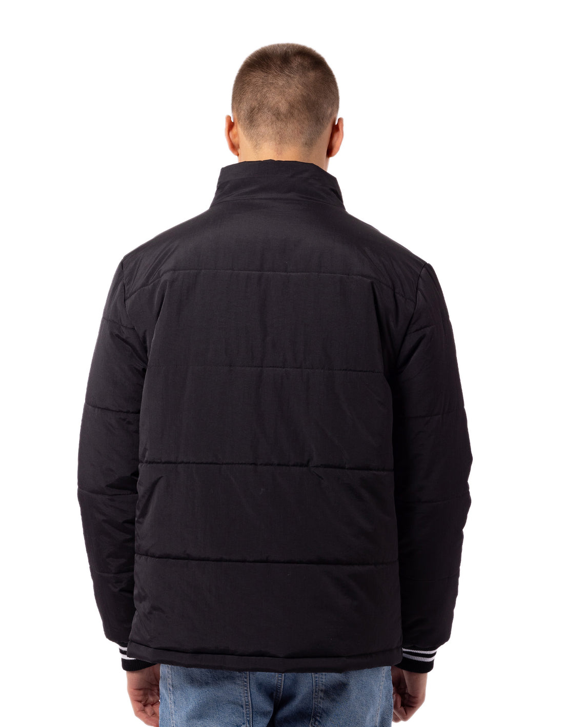 Geaca Puffer Russell Athletic Klute Barbati Negrii | 20869-LBEI