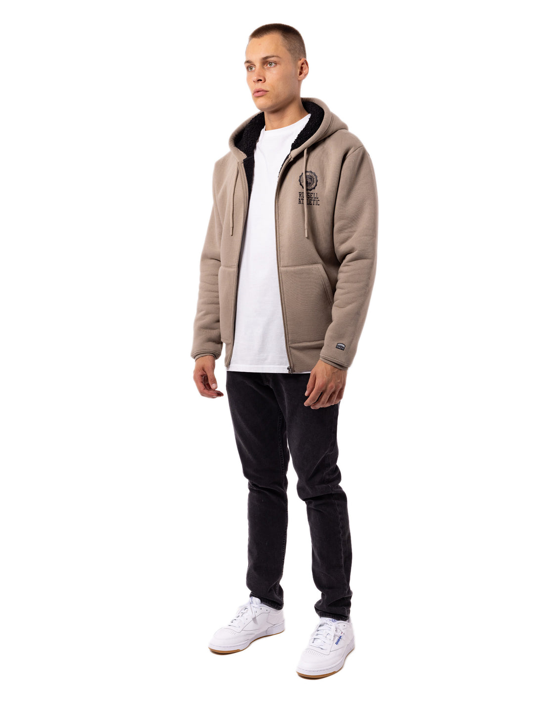 Geaca Russell Athletic Collegiate Sherpa Barbati Maro | 39570-CJLI