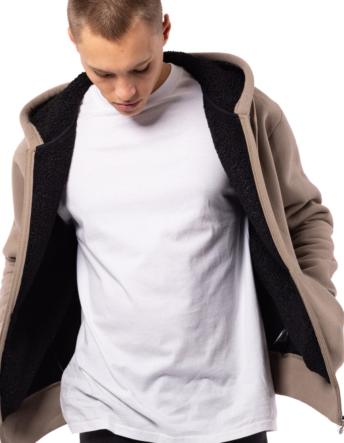 Geaca Russell Athletic Collegiate Sherpa Barbati Maro | 39570-CJLI