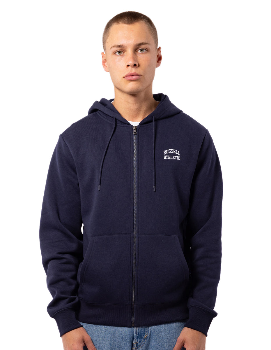 Geaca Russell Athletic Originals Small Arch Zip Barbati Bleumarin | 01862-WABZ