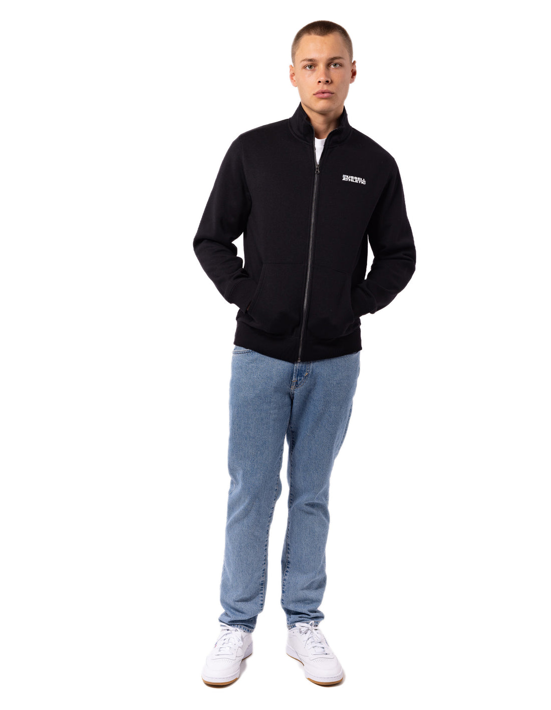 Geaca Russell Athletic Originals Trucker Barbati Negrii | 92407-ZXSK