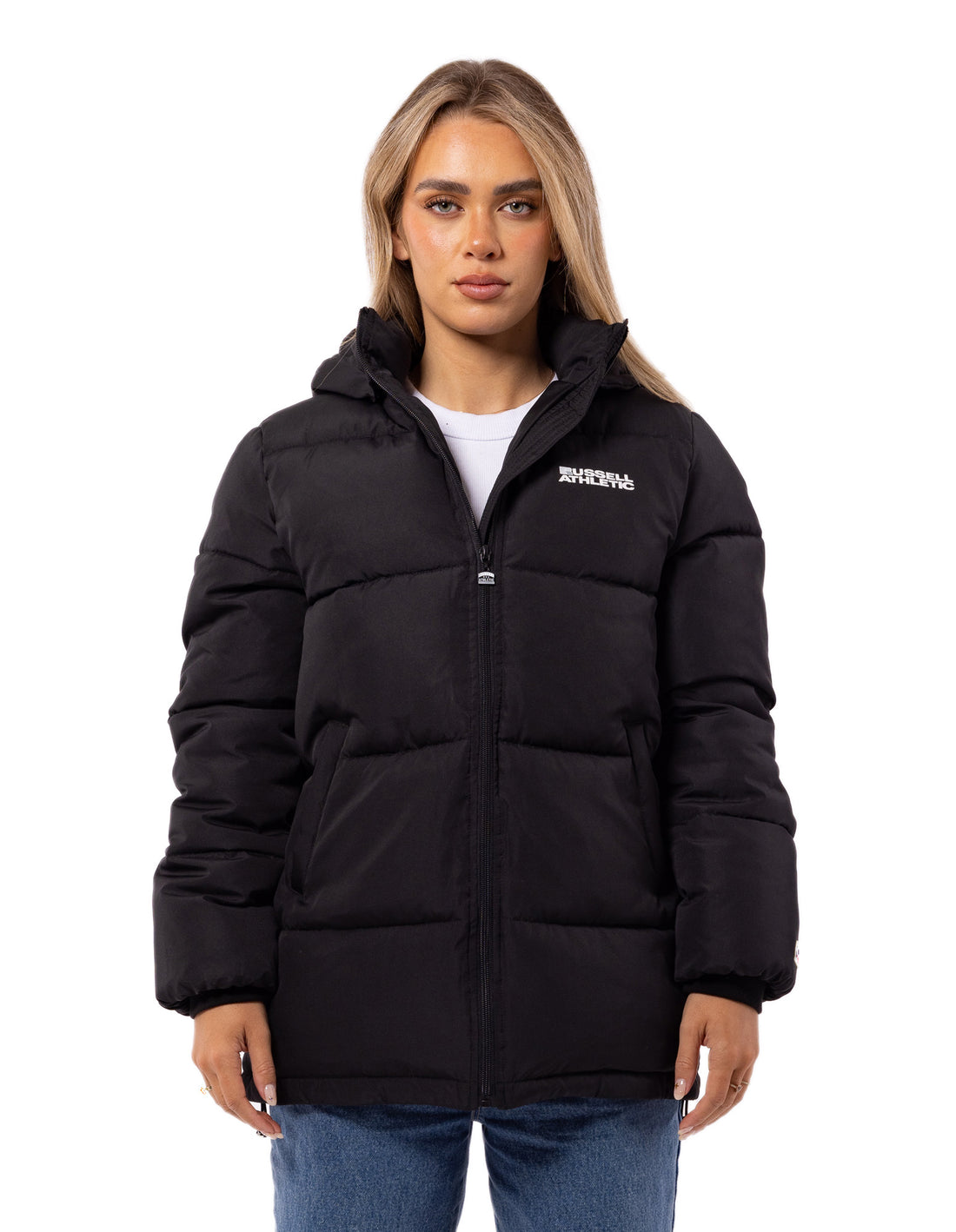 Geaca Russell Athletic Tribecca Dama Negrii | 69810-OMKJ