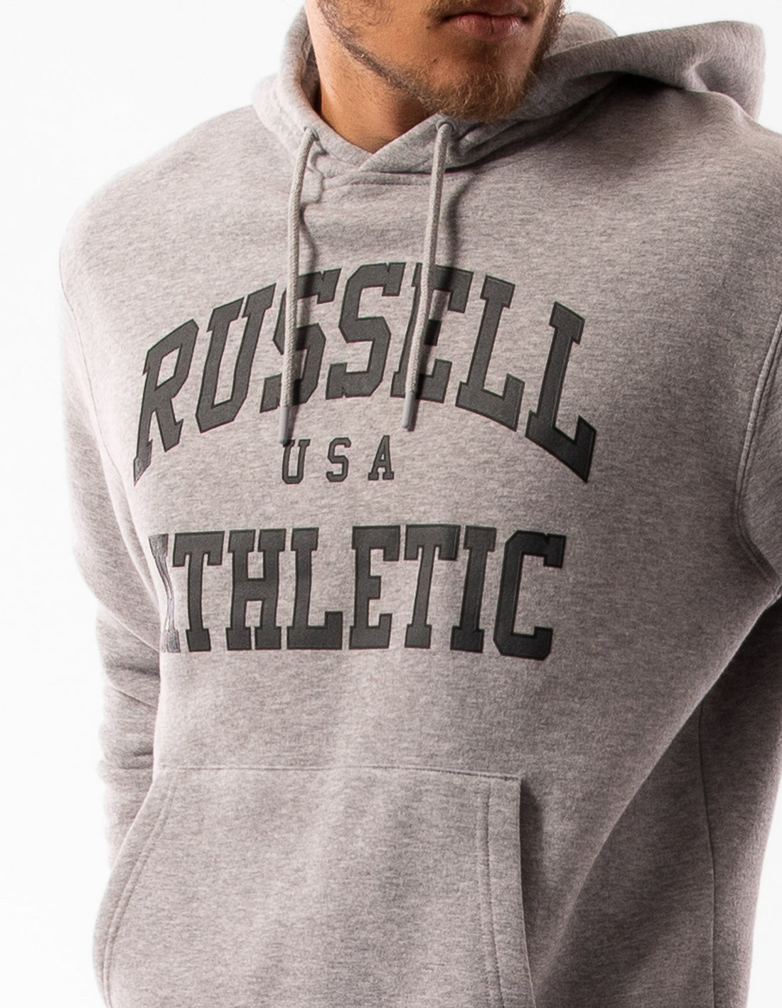Hanorac cu Gluga Russell Athletic Houston Barbati Gri | 45160-OXGW