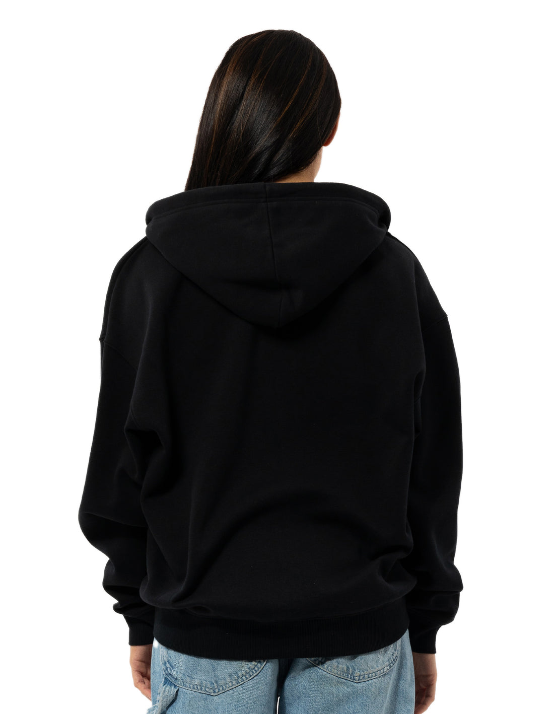Hanorac cu Gluga Russell Athletic Originals Embroidered Zip Through Dama Negrii | 46231-TDOM
