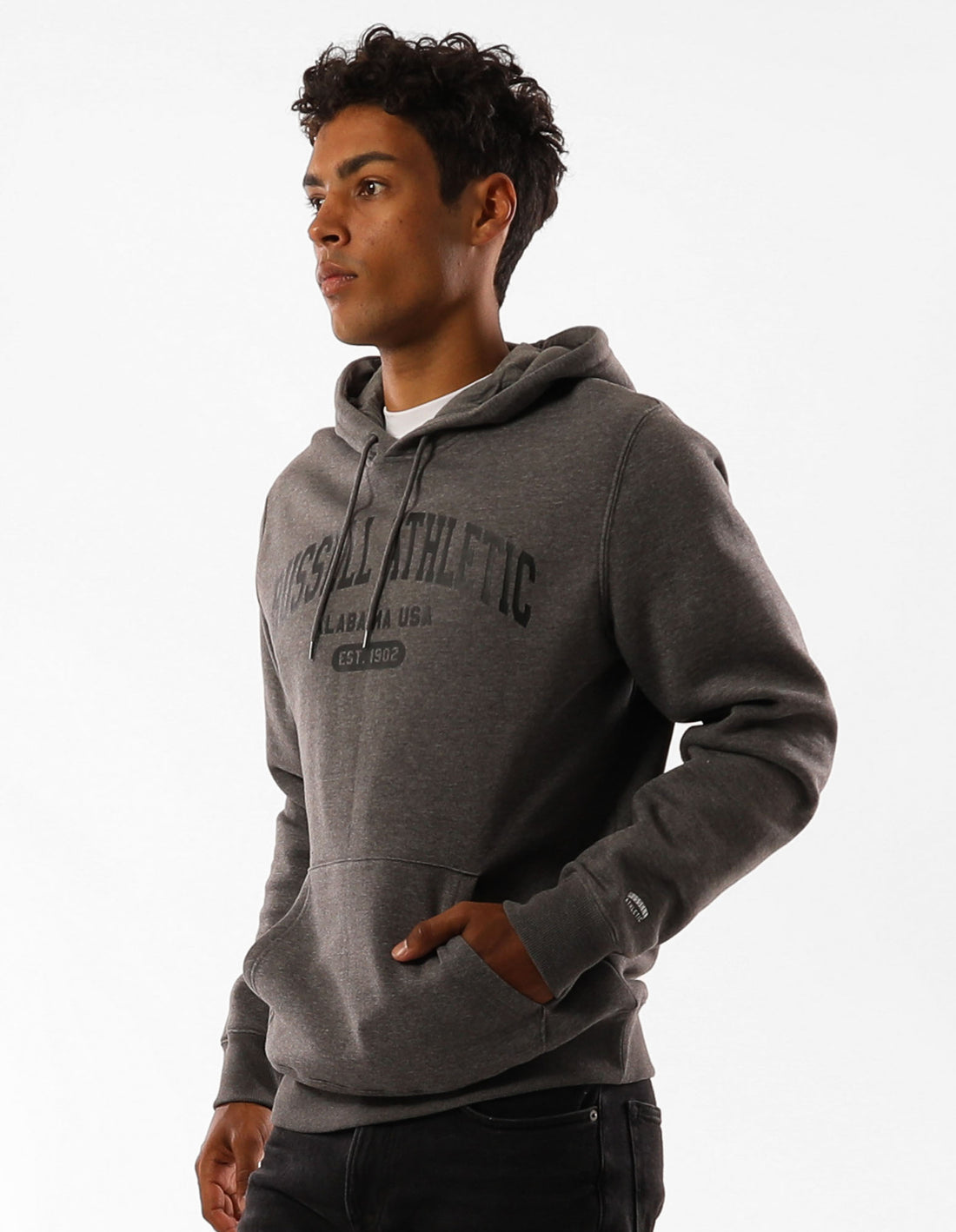 Hanorac cu Gluga Russell Athletic Originals Heritage Barbati Gri Inchis | 60571-IAZU