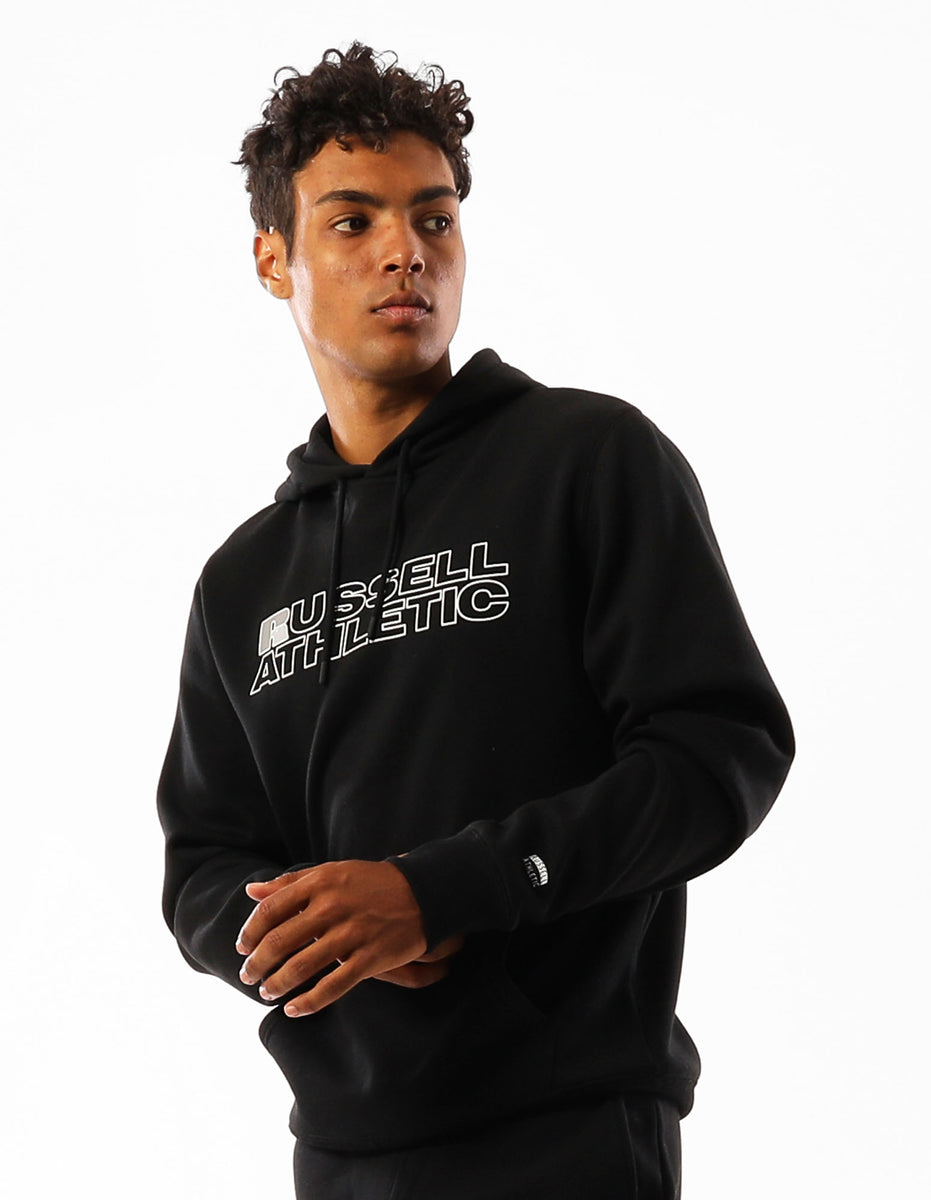 Hanorac cu Gluga Russell Athletic Original Modern Logo Barbati Negrii | 28357-YGIX