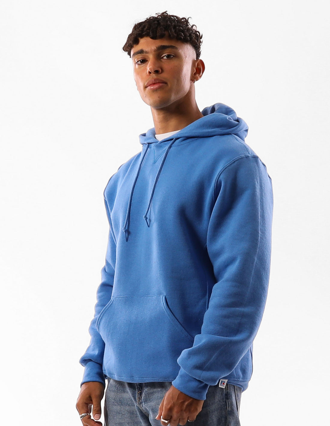 Hanorac cu Gluga Russell Athletic Unisex Dri Barbati Albastri | 67940-DJIM