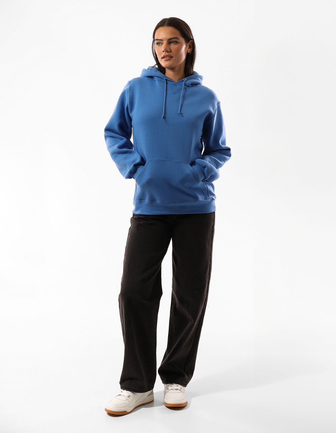 Hanorac cu Gluga Russell Athletic Unisex Dri Barbati Albastri | 67940-DJIM