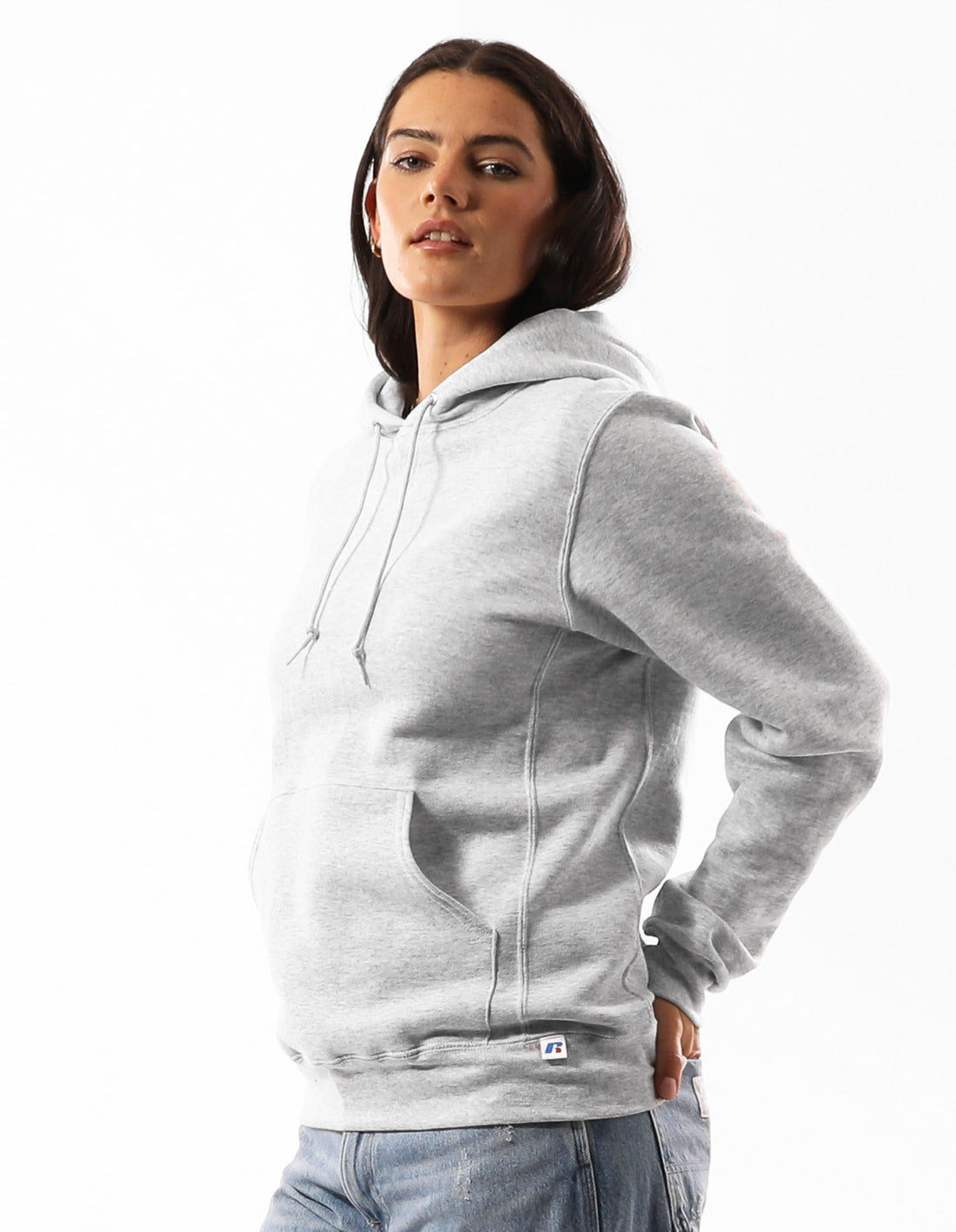 Hanorac cu Gluga Russell Athletic Unisex Dri Barbati Gri | 81039-JHDB