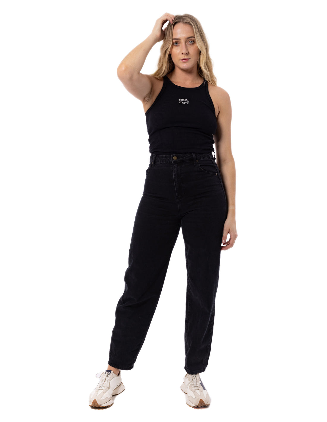Maiouri Russell Athletic Originals Embroidered Dama Negrii | 08296-BPFG