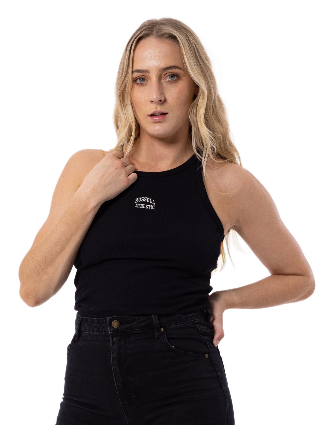 Maiouri Russell Athletic Originals Embroidered Dama Negrii | 08296-BPFG