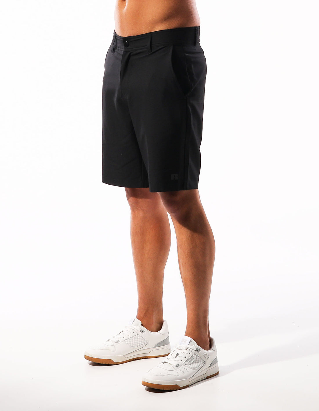 Pantaloni Scurti Russell Athletic Active Stretch Chino Barbati Negrii | 70956-KYHU
