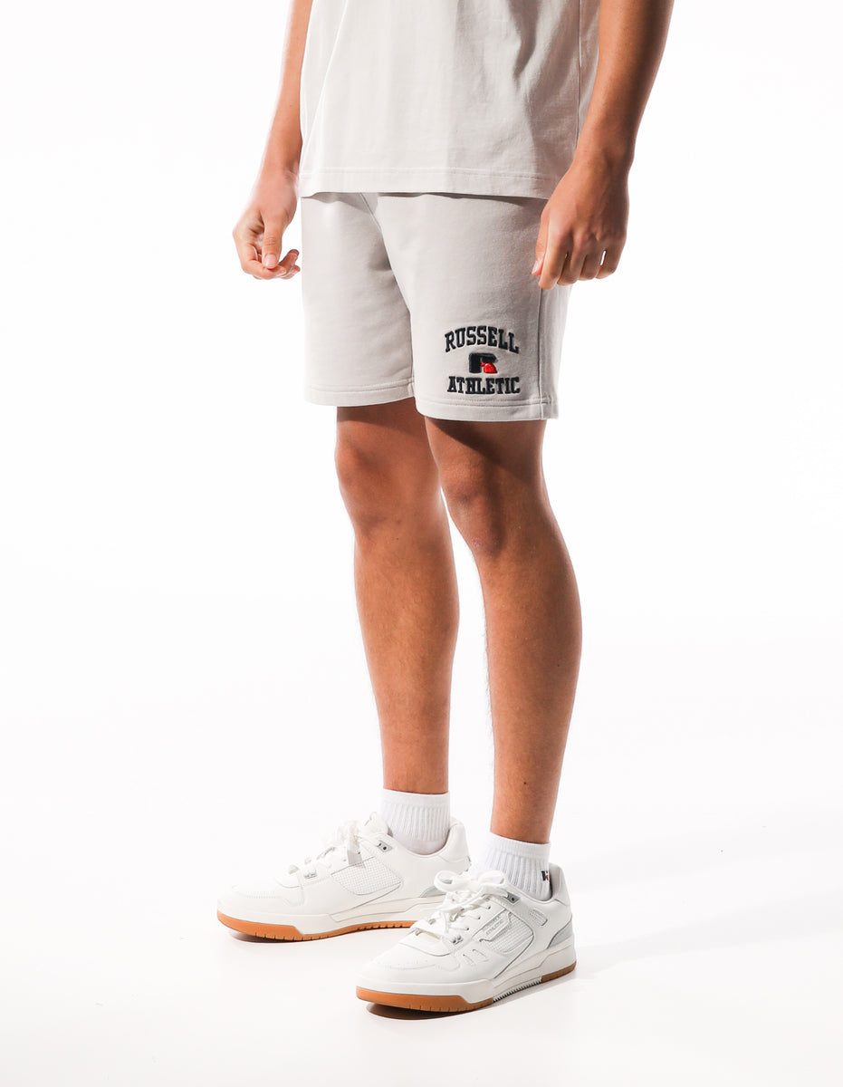 Pantaloni Scurti Russell Athletic Arch Logo Track Barbati Albi | 21765-QMEL