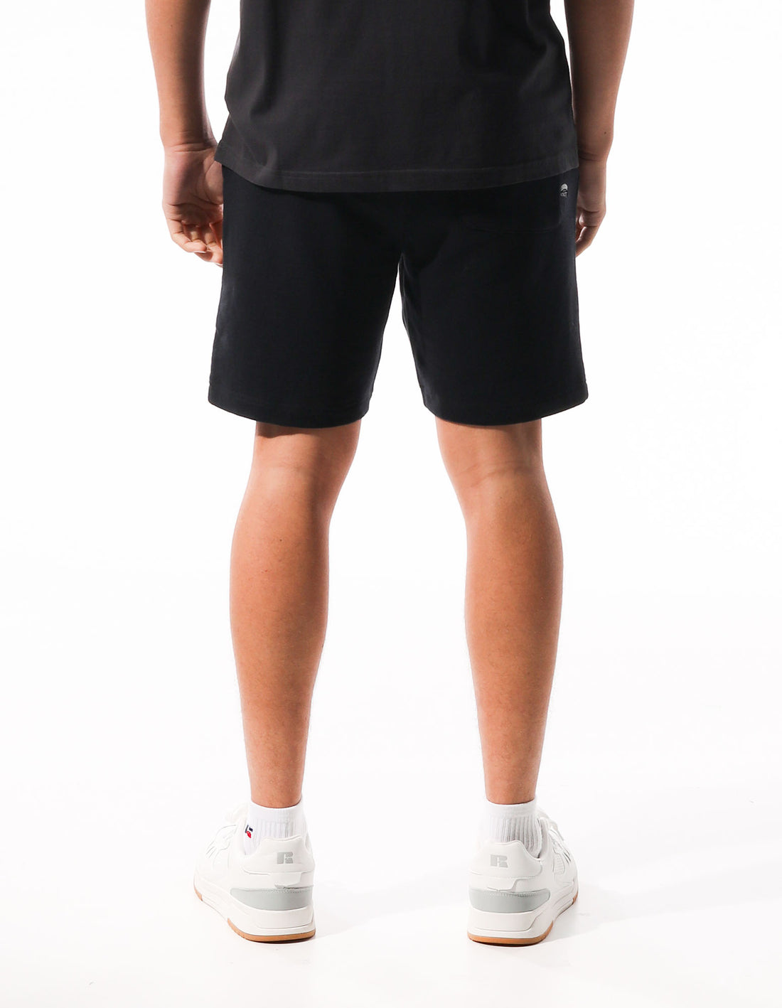 Pantaloni Scurti Russell Athletic R Logo Redeemer Barbati Gri | 68154-BESA