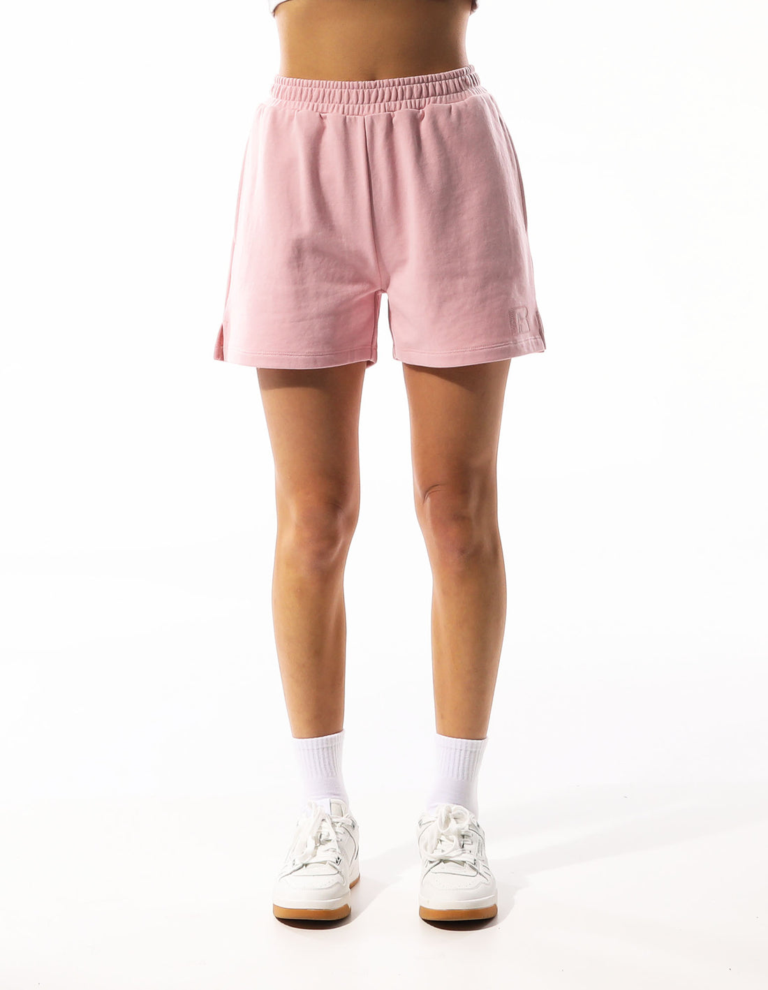Pantaloni Scurti Russell Athletic Tonal Corp Inlay Logo Dama Roz Roz | 28310-QZGI