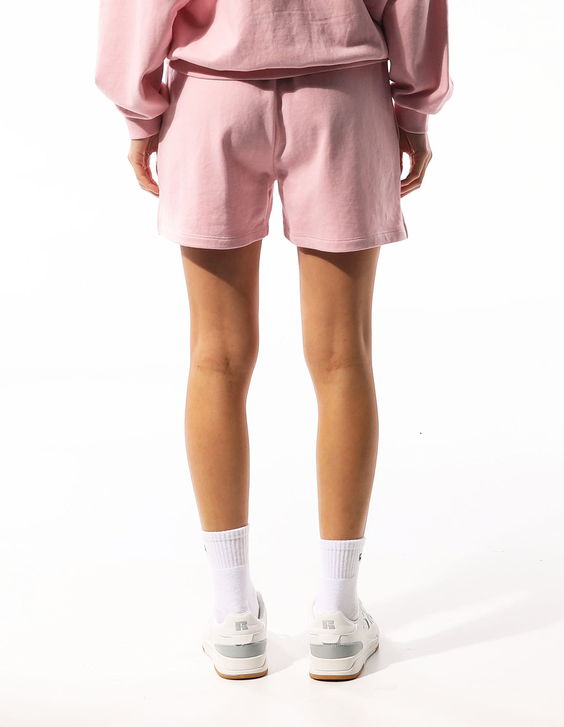 Pantaloni Scurti Russell Athletic Tonal Corp Inlay Logo Dama Roz Roz | 28310-QZGI