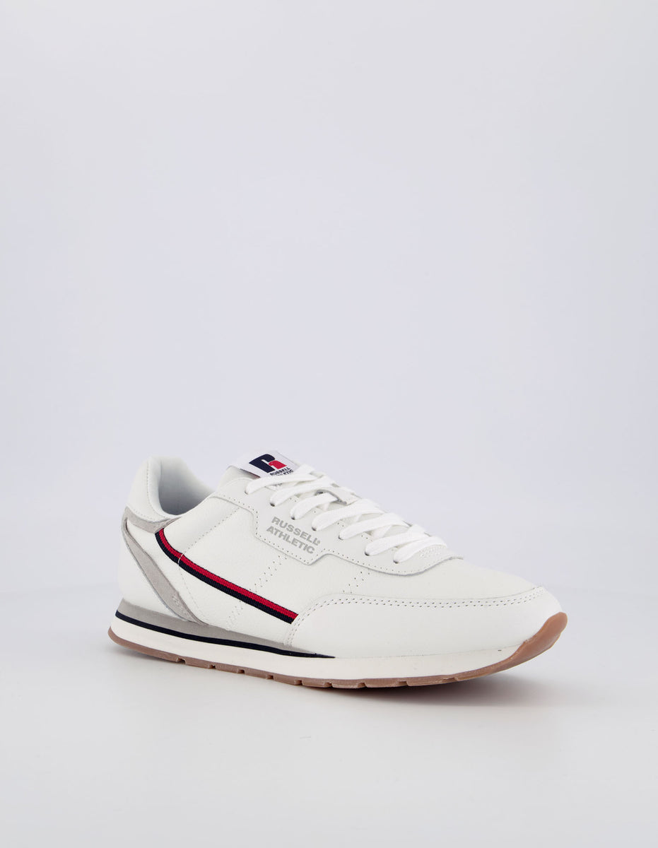 Pantofi Russell Athletic Seattle Trainer Barbati Albi | 92510-NPVR