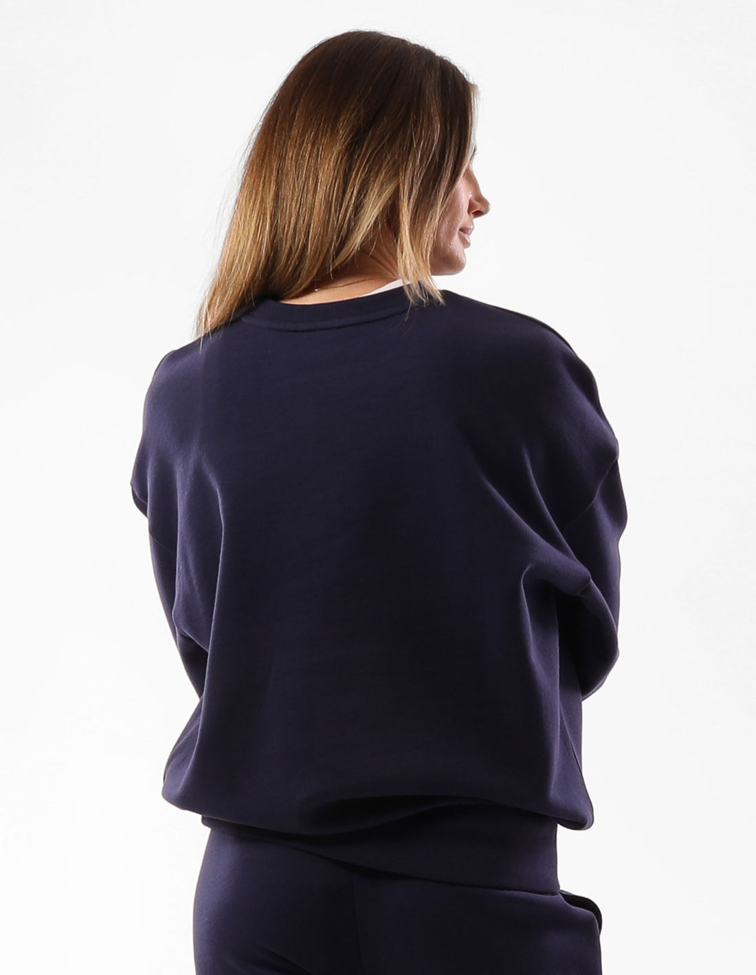 Pulovere Cu Decolteu Russell Athletic 1902 Oversized Dama Albastri | 30275-VRPO