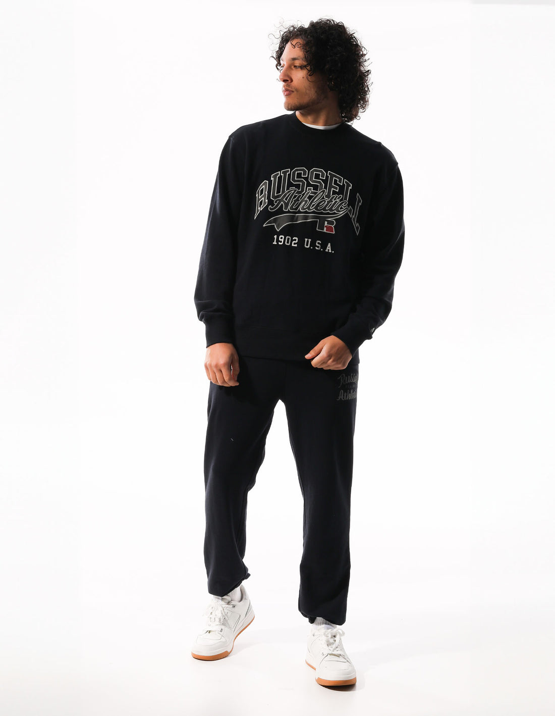 Pulovere Cu Decolteu Russell Athletic Arch Sport Barbati Gri | 01876-AMDB