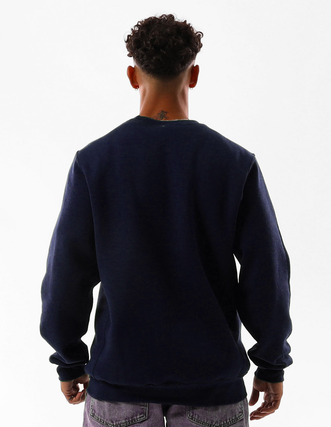 Pulovere Cu Decolteu Russell Athletic Barbati Bleumarin | 58902-XVMZ