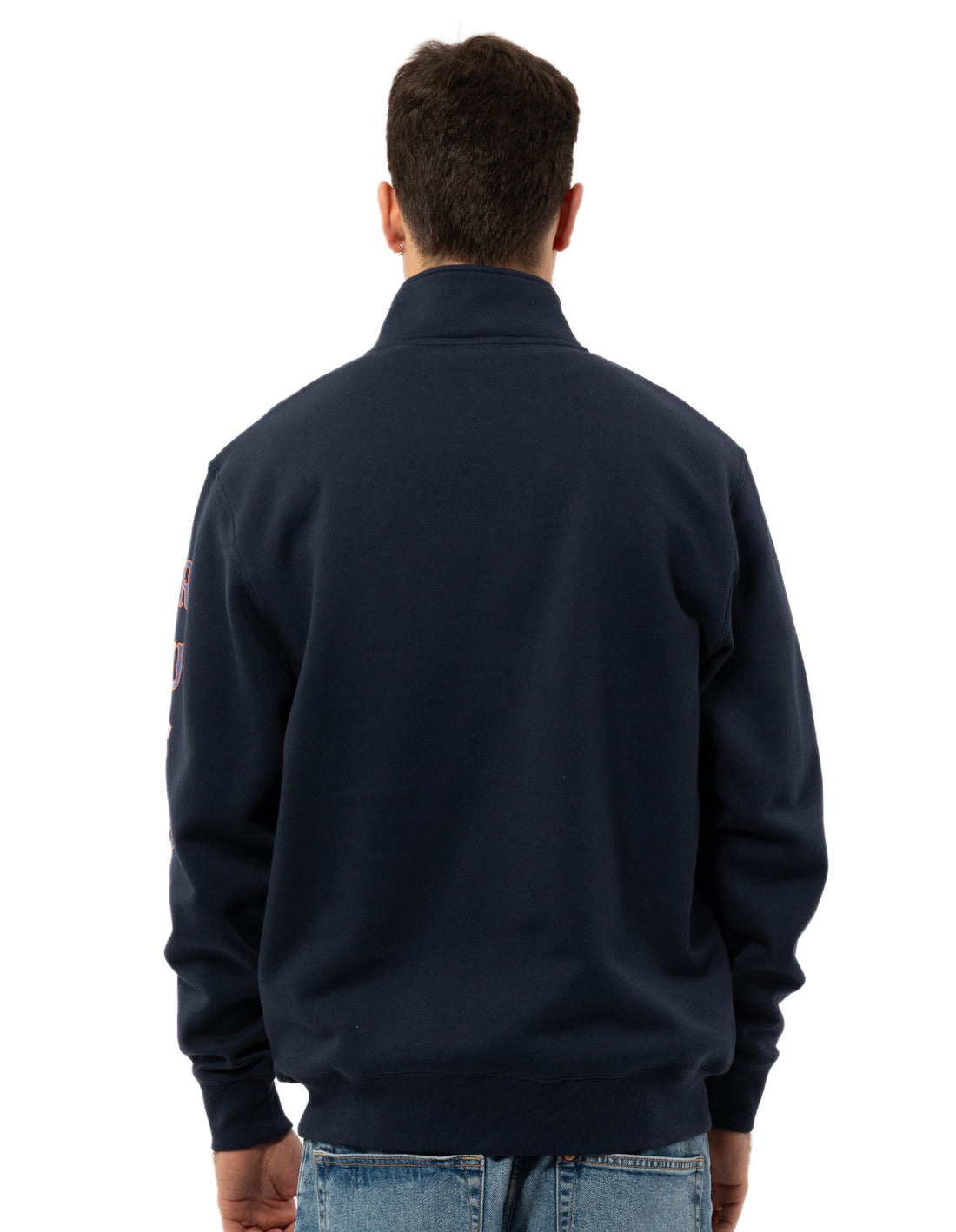 Top Russell Athletic Strike Out 1/4 Zip Barbati Bleumarin | 83957-YKFO