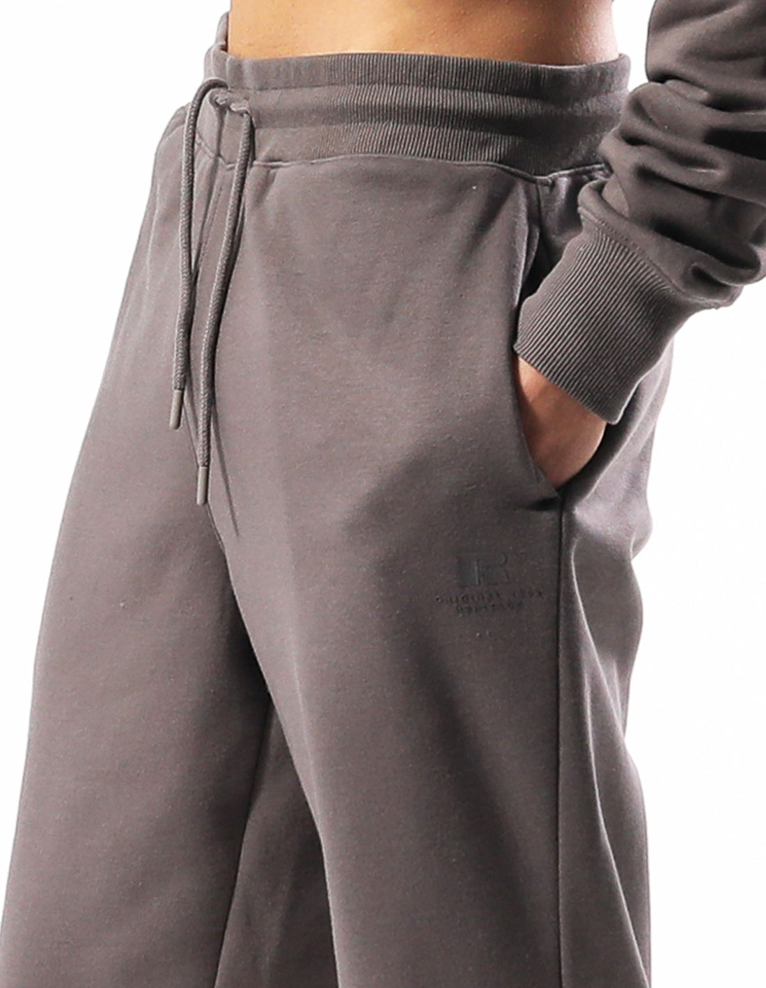 Track pants Russell Athletic Brooklyn Cuffed Barbati Gri Maro | 53904-DWSF