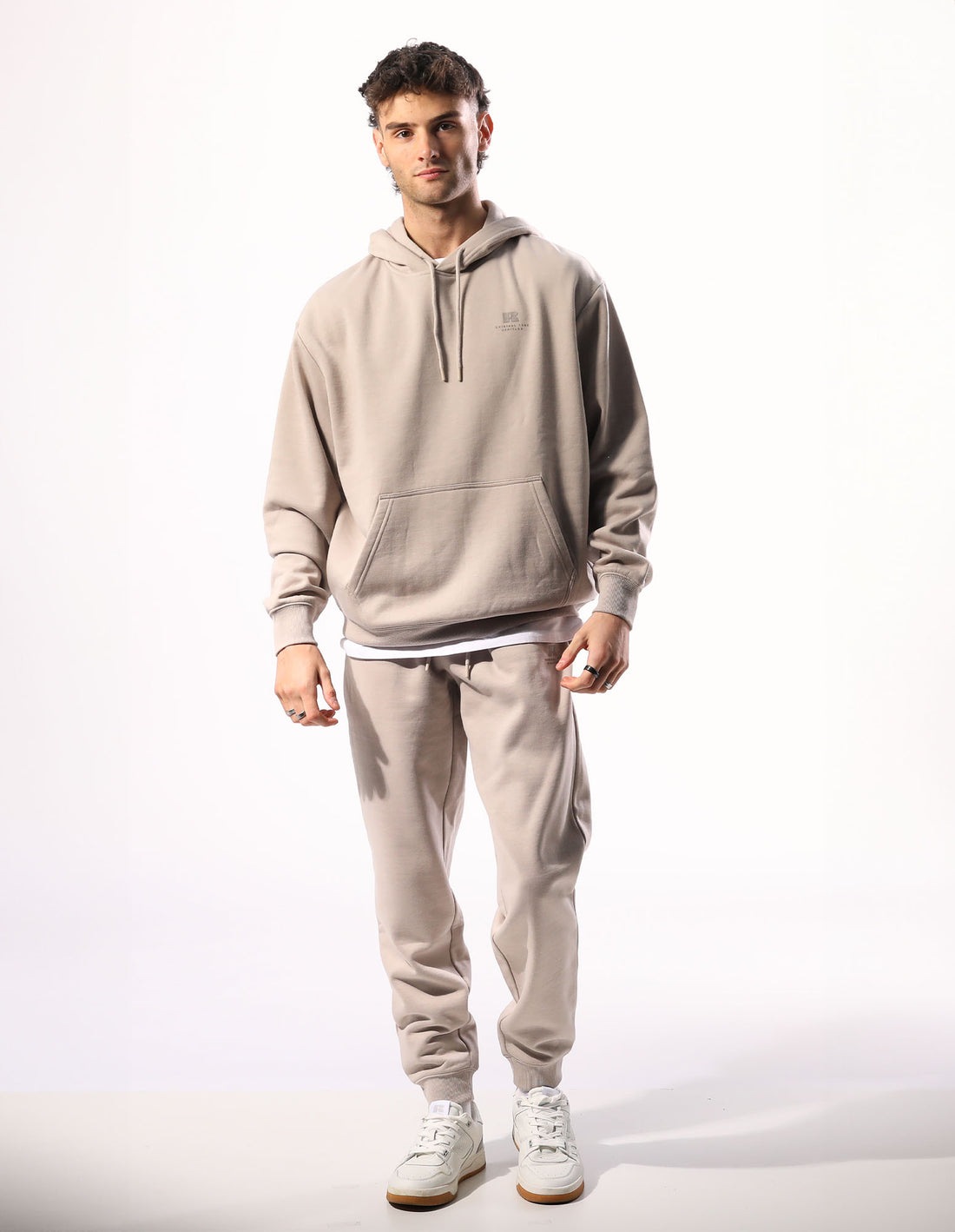 Track pants Russell Athletic Brooklyn Cuffed Barbati Bej | 16490-YWXJ