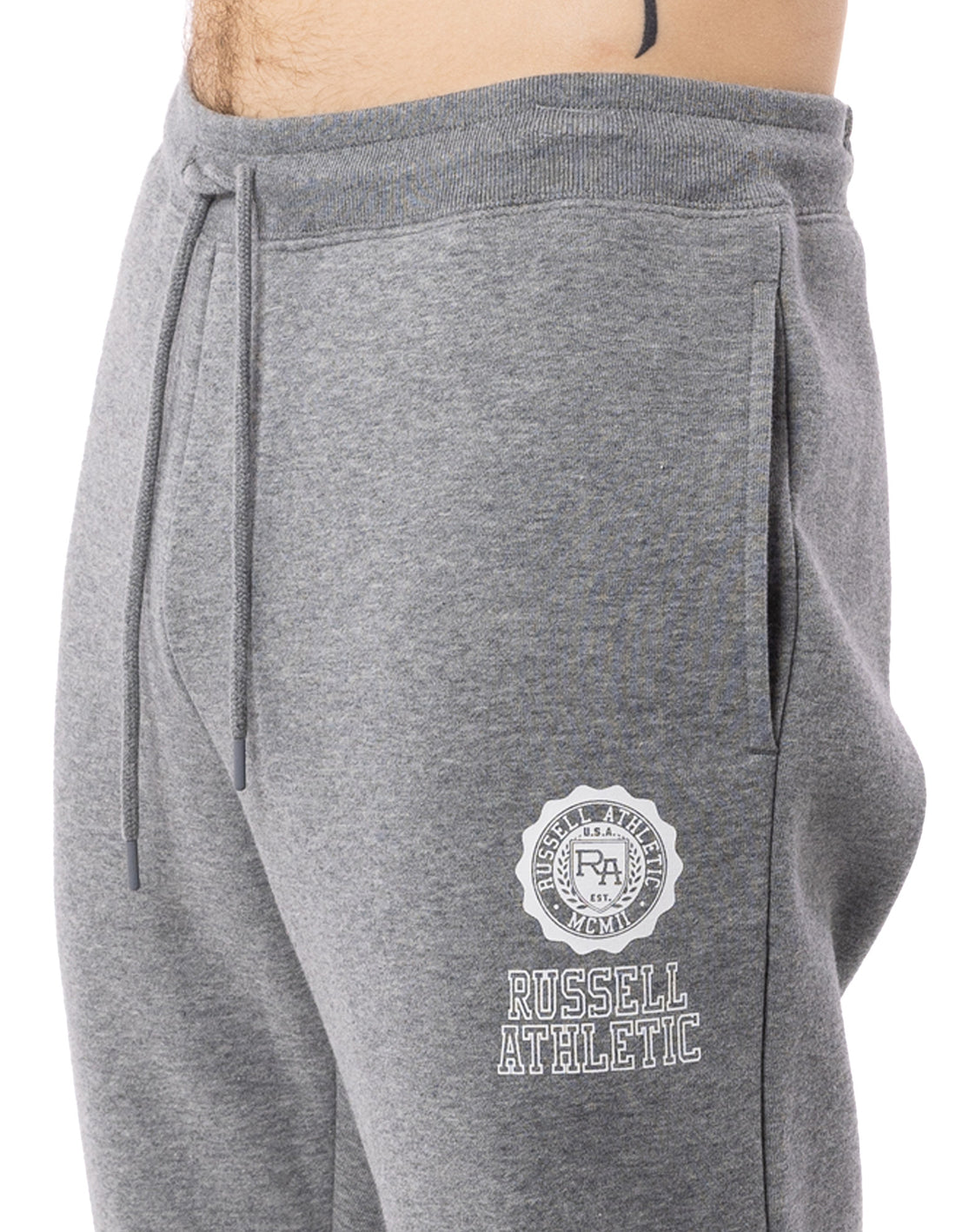 Track pants Russell Athletic Collegiate Flock Barbati Gri | 03689-VAUT
