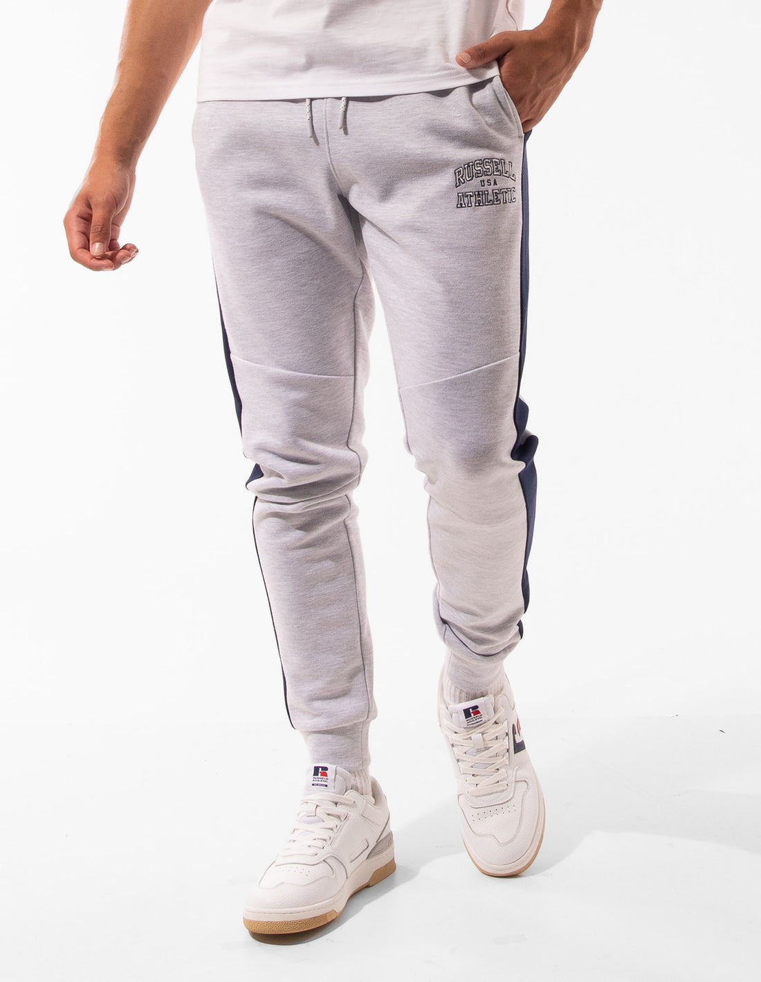 Track pants Russell Athletic Hellcat Barbati Albi | 52813-PFXV