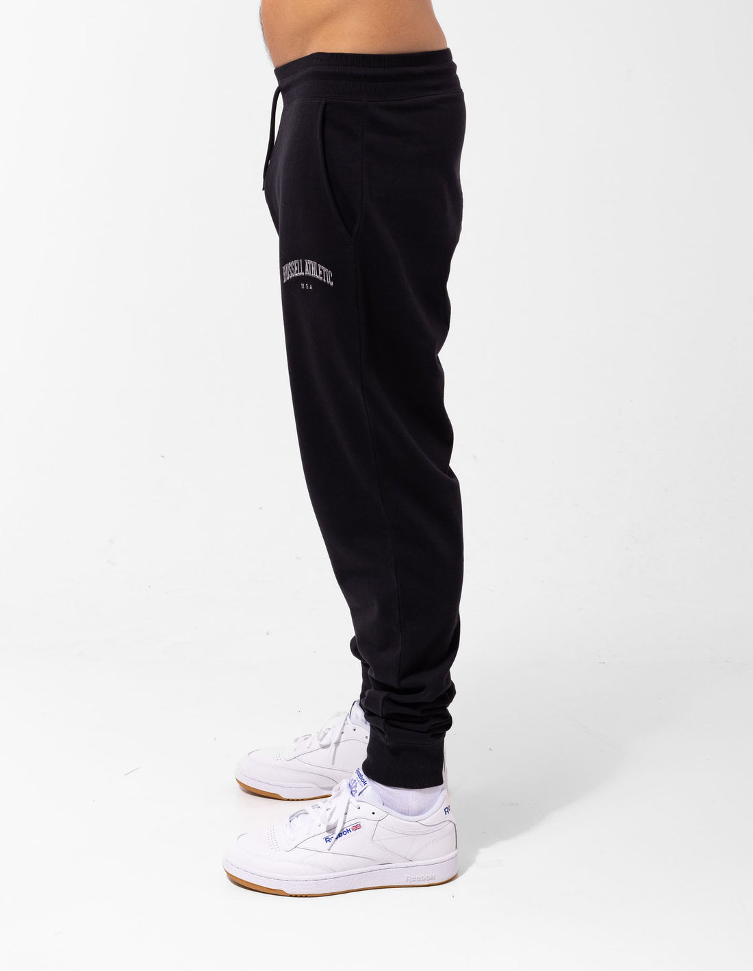 Track pants Russell Athletic Originals Big Arch Unbrushed Cuffed Barbati Negrii | 78251-IOGC