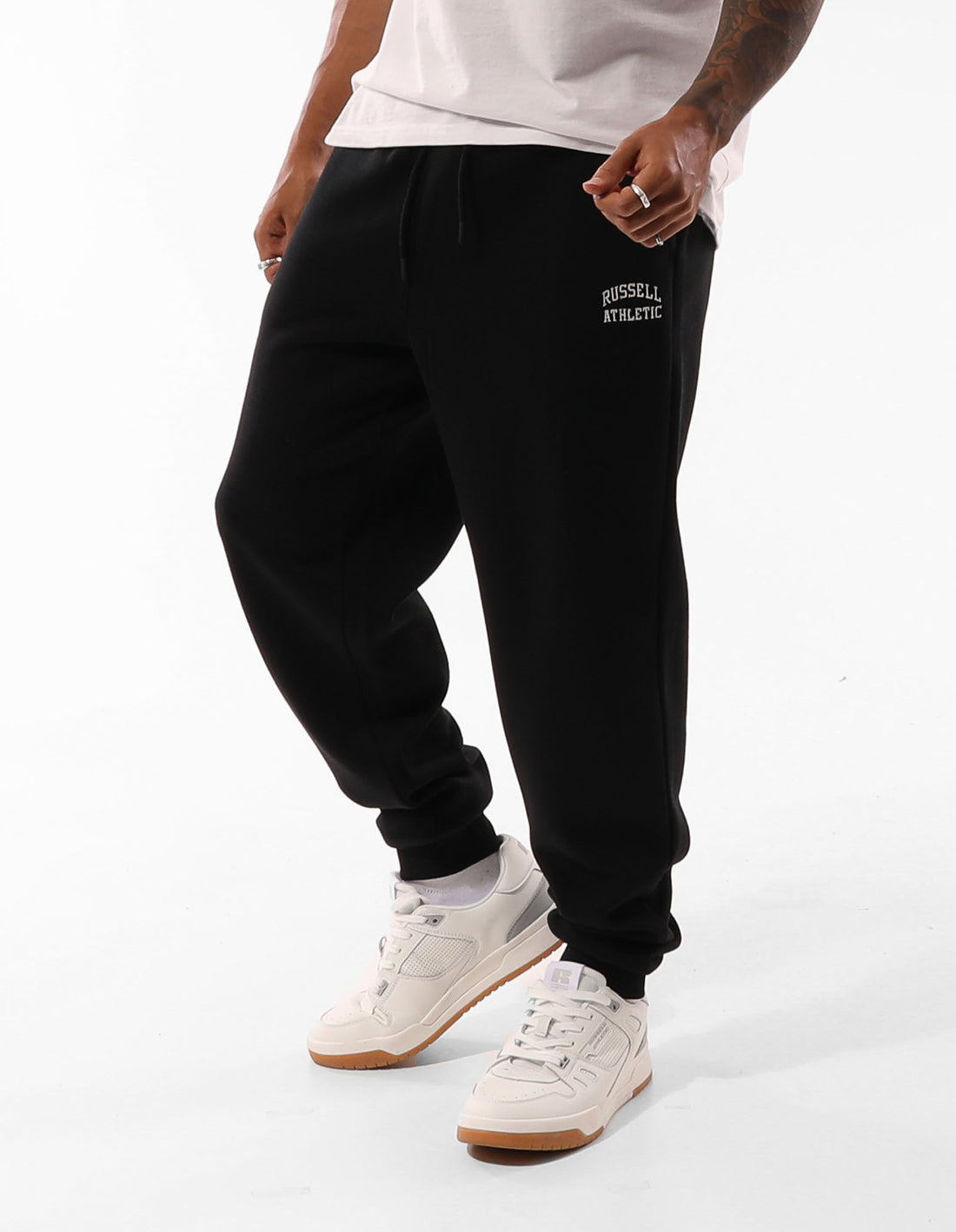 Track pants Russell Athletic Originals Small Arch Cuff Barbati Negrii | 20538-RQGD