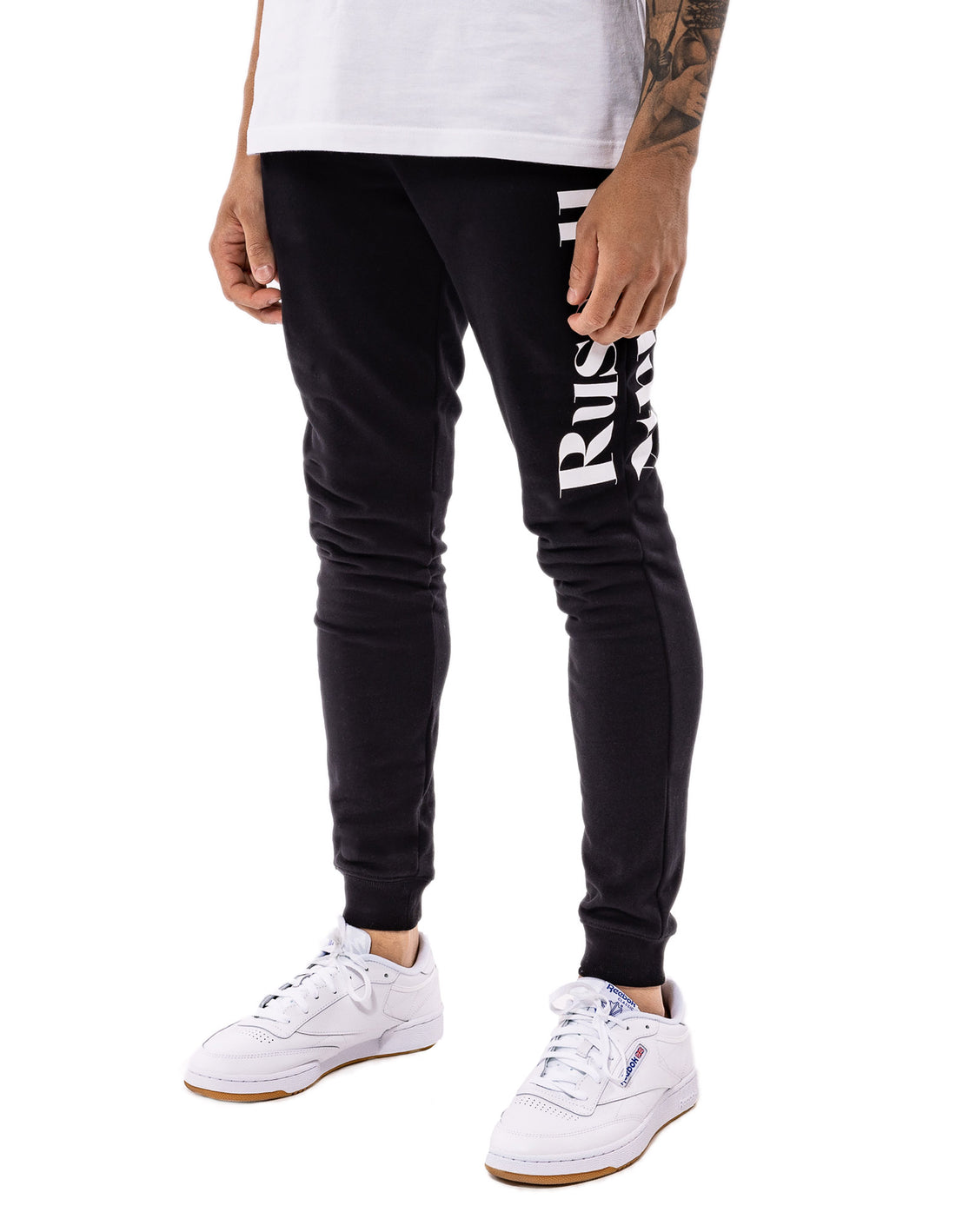 Track pants Russell Athletic Serif Athletic Barbati Negrii | 34120-IWVR