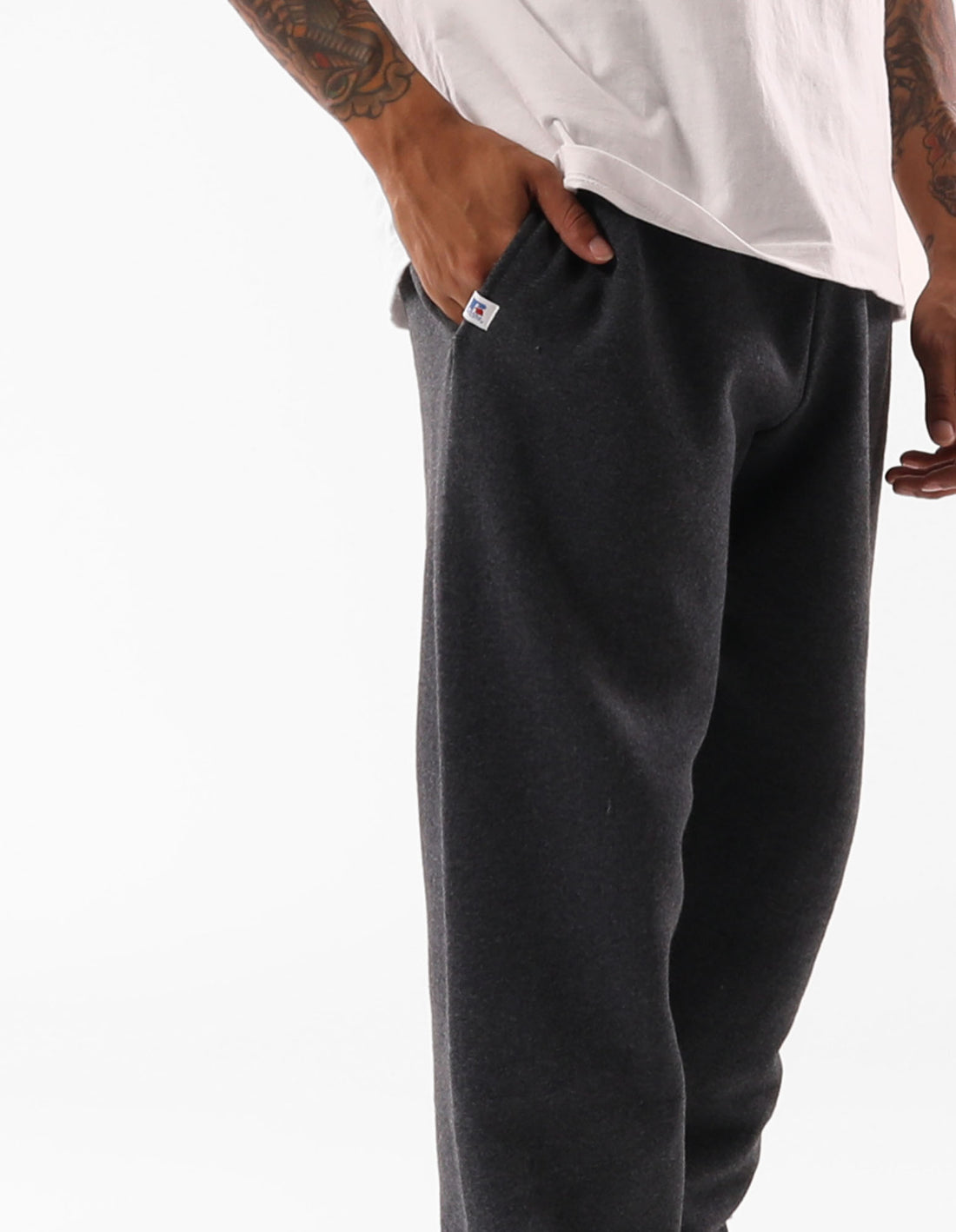 Track pants Russell Athletic Unisex Dri Barbati Negrii | 68217-BRAT