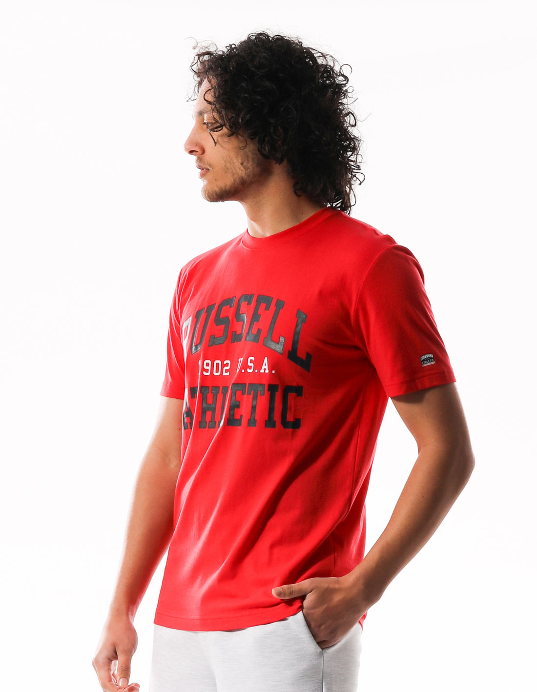 Tricouri Russell Athletic Big Arch Barbati Rosii | 45217-EWYL