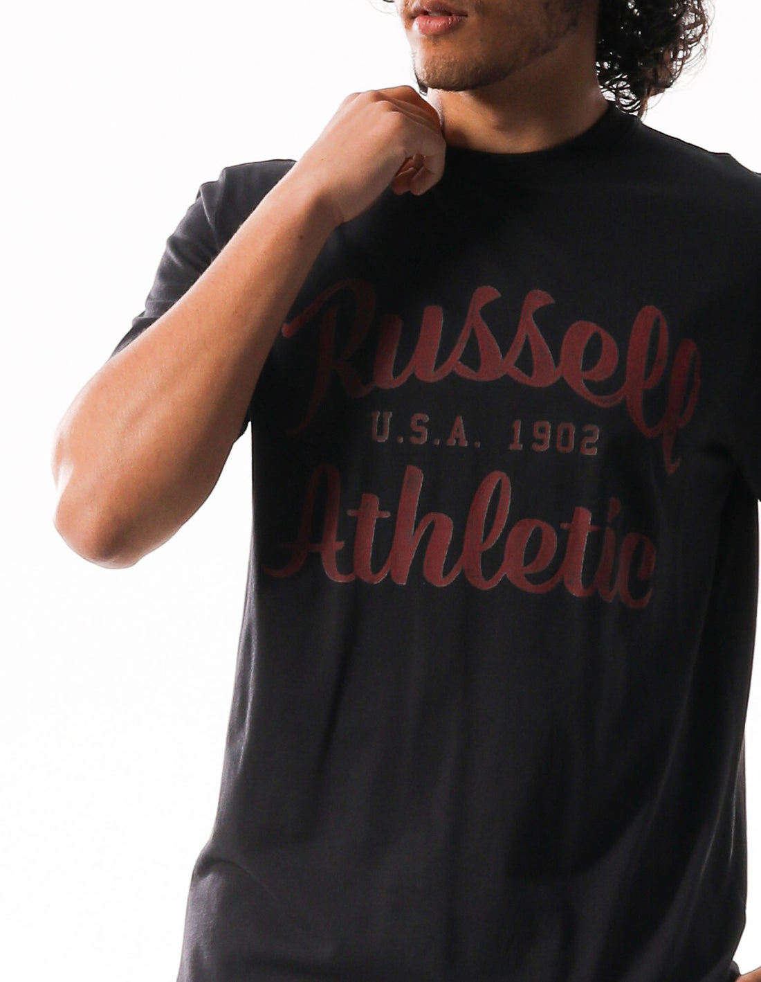 Tricouri Russell Athletic Distressed Arch Barbati Gri | 27598-QRAY