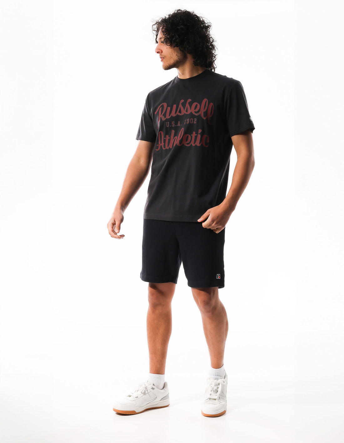 Tricouri Russell Athletic Distressed Arch Barbati Gri | 27598-QRAY