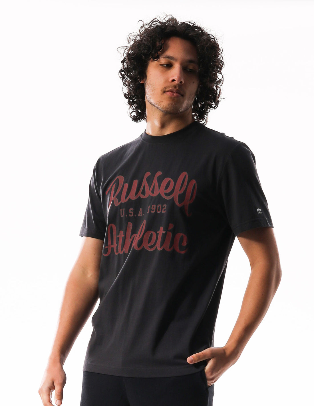 Tricouri Russell Athletic Distressed Arch Barbati Gri | 27598-QRAY