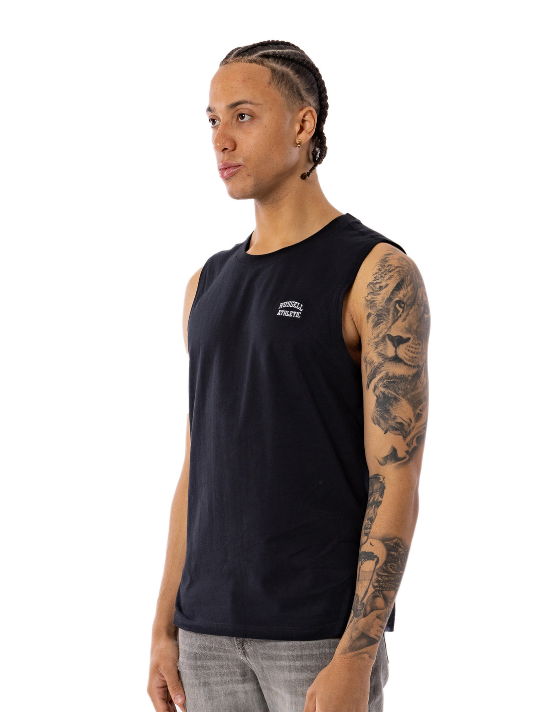 Tricouri Russell Athletic Originals Muscle Barbati Negrii | 05241-EVRB