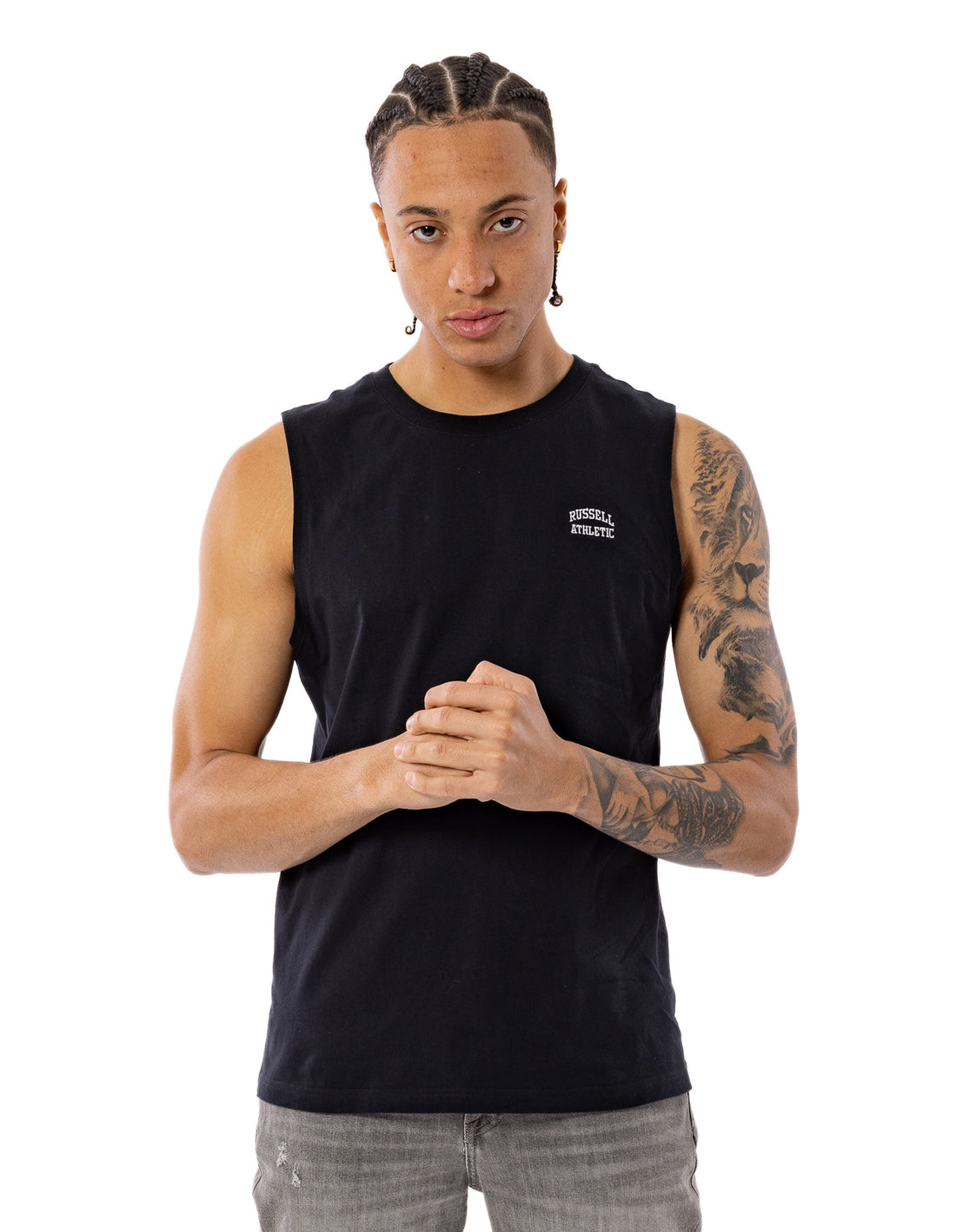 Tricouri Russell Athletic Originals Muscle Barbati Negrii | 05241-EVRB